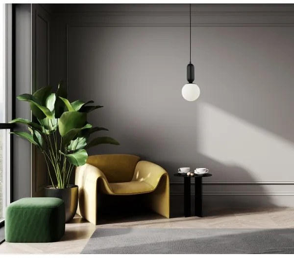 ITALUX PND-02340-1S-BK - Lustră pe cablu ALDEVA 1xE27/40W/230V negru