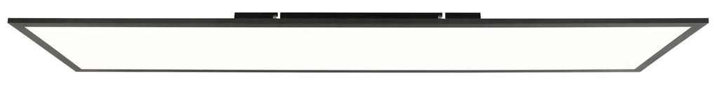 BRILLIANT LED Plafoniera BUFFI neagra 119,5/29,5/5 cm