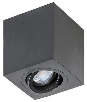 Spot aplicat tavan/plafon stil modern Brant 1 SQUARE negru