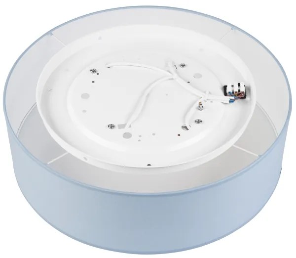 Plafonieră SIRJA PASTEL DOUBLE 4xE27/15W/230V d. 45 cm albastru