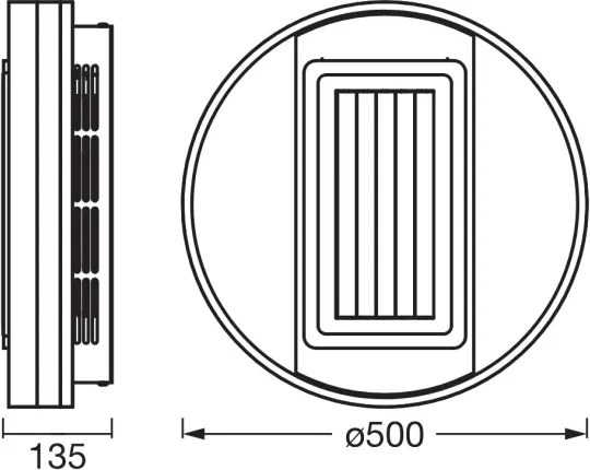 Osram - Plafonieră cu ventilator LED dimmabilă LED/55W/230V alb+telecomandă