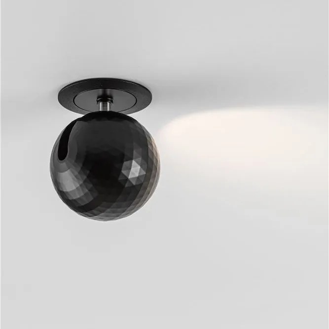 Spot incastrabil LED 3000K aluminiu negru NOTIC