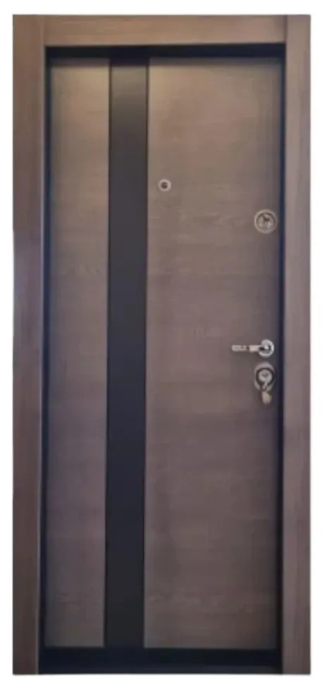 Usa metalica de apartament cu izolatie si vizor Novo Doors First Class NDFC10, Deschidere Stanga Dreapta, Dimensiune 200X88 cm, Tabla 12 mm, Kit