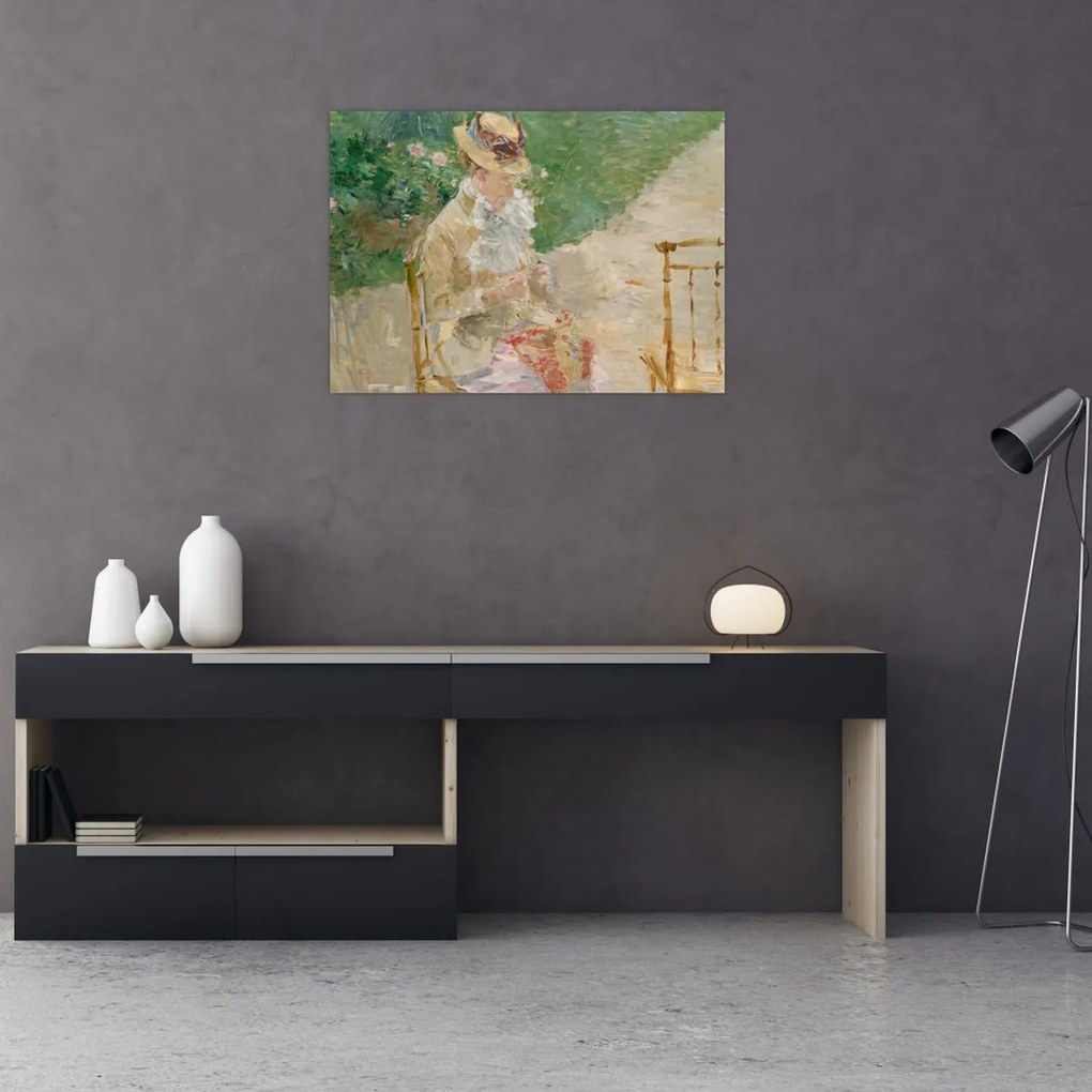 Tablou - Berthe Morisot, Young Woman Knitting, reproducere (70x50 cm)