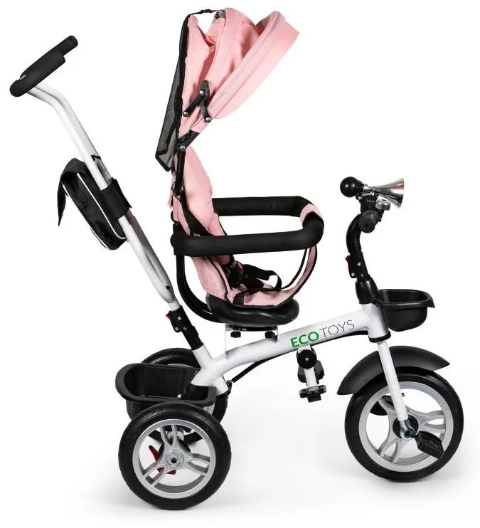 Tricicletă copii cu scaun rotativ PINKY