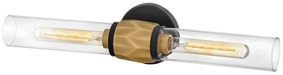 Aplică pentru baie Hinkley HK-ELLISON2-BK-HB ELLISON 2xE27/40W/230V IP44 auriu