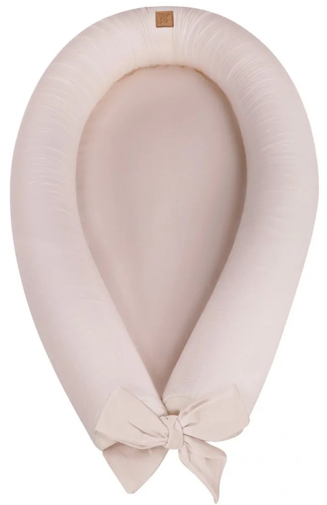 Suport de dormit Babynest 2in1 bara protectie patut Premium In Sepia Rose by BabySteps, 95x53 cm