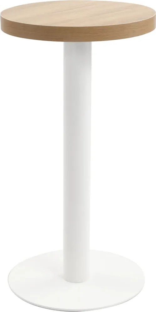 vidaXL Masă de bistro, maro deschis, 40 cm, MDF