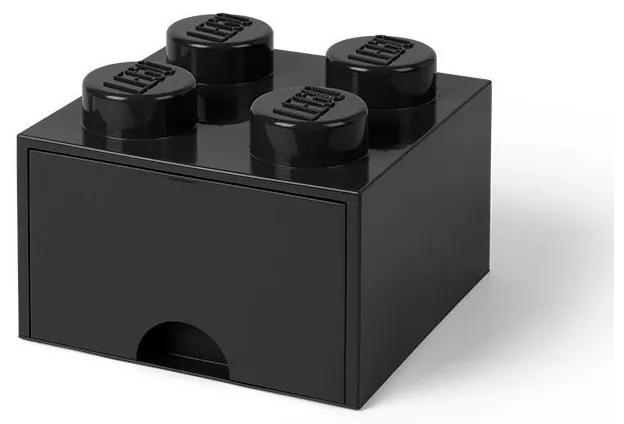 LEGO - Cutie depozitare 2x2 cu sertar, Negru