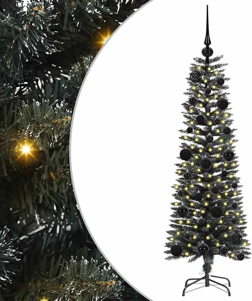 vidaXL Brad de Crăciun artificial Verde 120 cm PVC și Plastic și Oțel