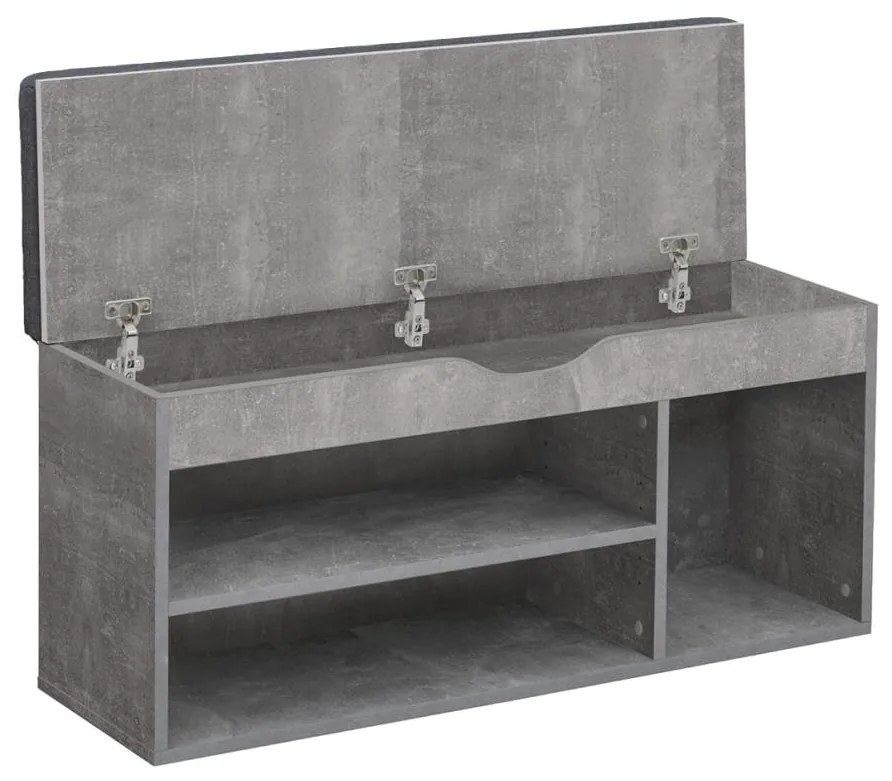 Pantofar (dulap pantofi) Filesas (beton + negru) . 1116341
