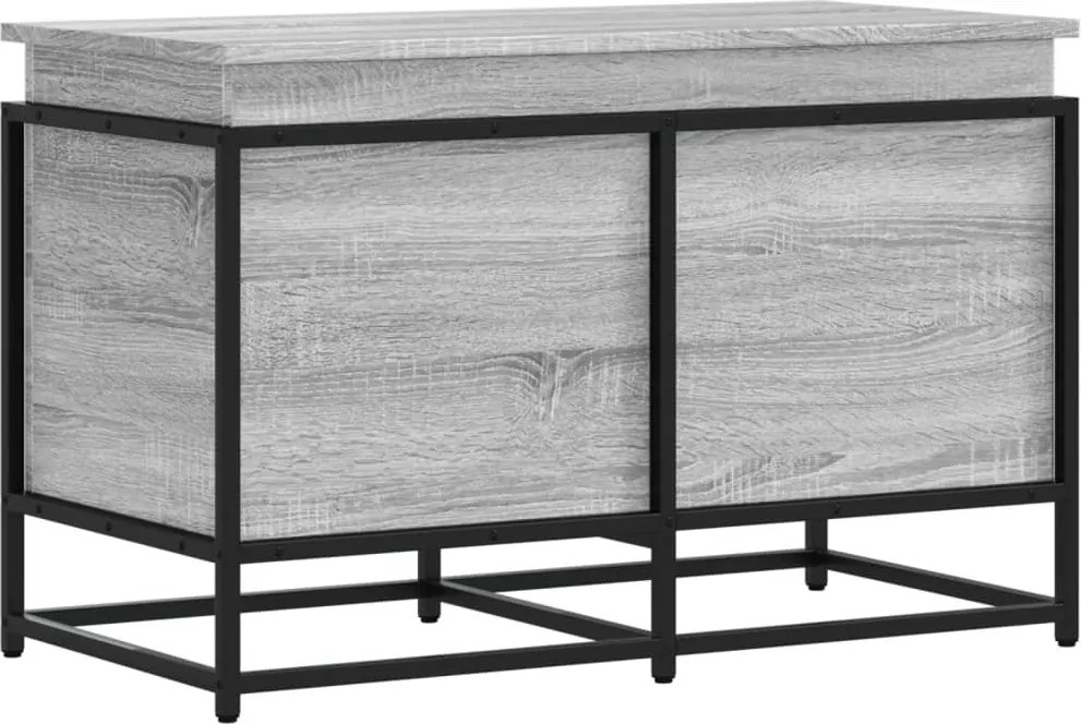 vidaXL Cutie depozitare gri sonoma 80x40x51,5 cm lemn prelucrat