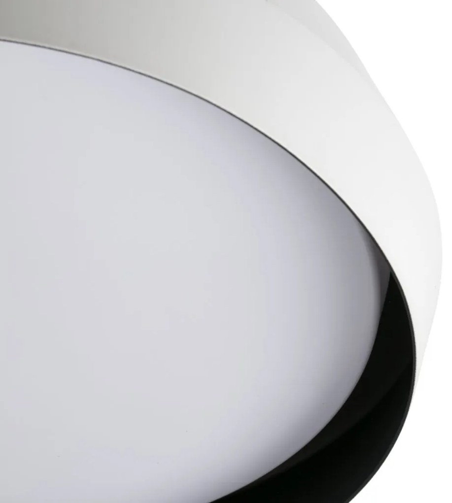 Lustra / Plafoniera LED design modern slim SHOKU 35cm alb/negru