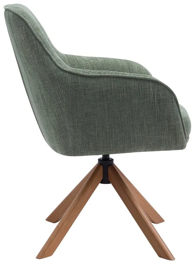 Set de scaune de sufragerie verde 2 buc. tapițat Avola – Unique Furniture