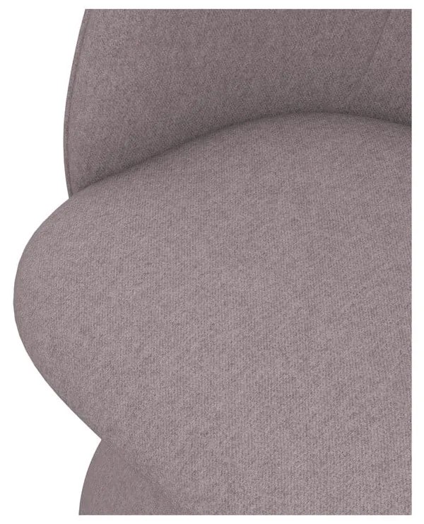 Scaun de sufragerie mov lavandă tapițat Maia – Makamii