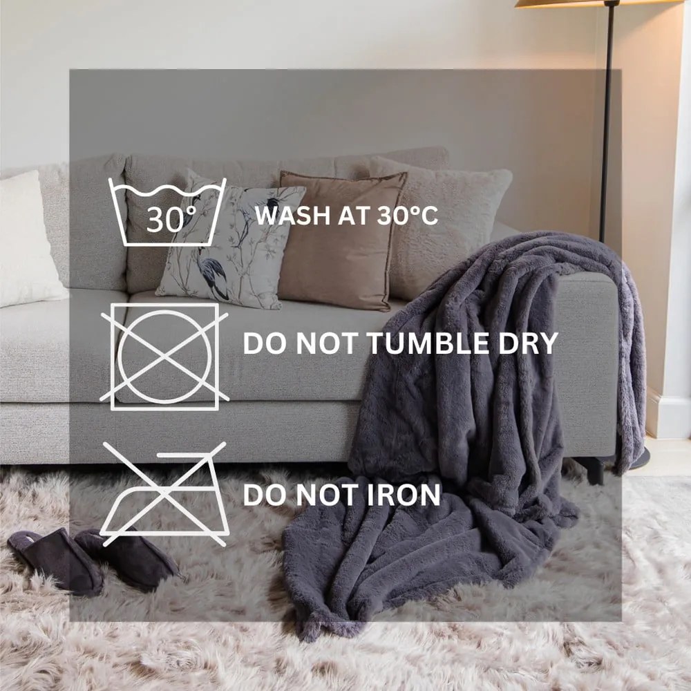 Pătură maro din blană artificială 150x200 cm Ruby – Tiseco Home Studio