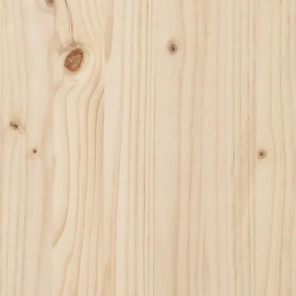 Cadru de pat King Size 5FT, 150x200 cm, lemn masiv de pin Maro, 150 x 200 cm
