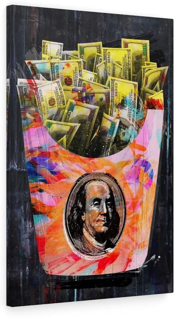 Tablou canvas Franklin Money 120x80 cm