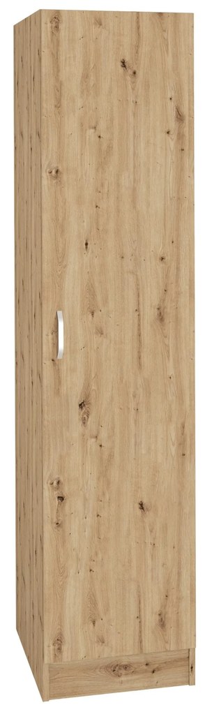 Dulap Remi, O Usa, cu polite, Stejar Artisan, 40 x 51 x 170 cm