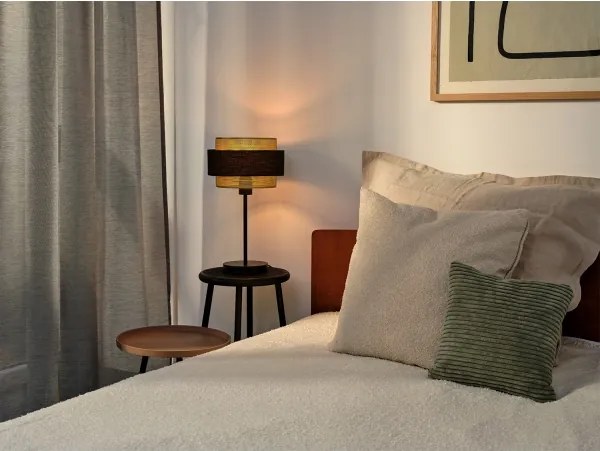 Osram - Lampă de masă DECOR HORNET 1xE27/10W/230V negru/auriu