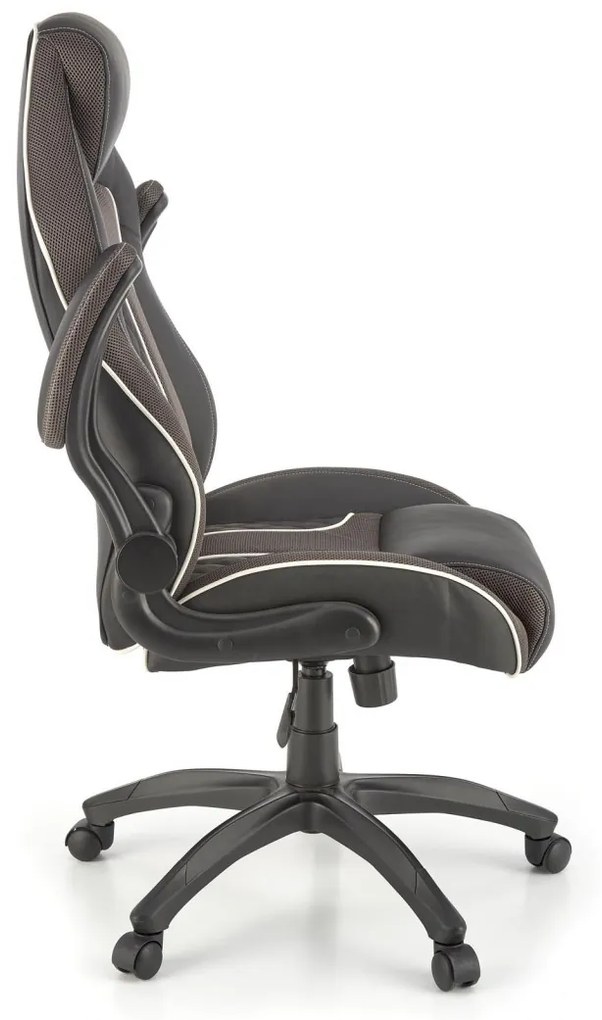 Scaun de birou Hamlet negru/gri H124 cm