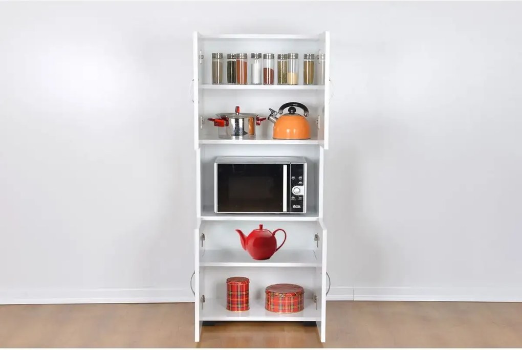 Dulap din pal, Beny Homs, alb, 160 x 60 x 31.4 cm