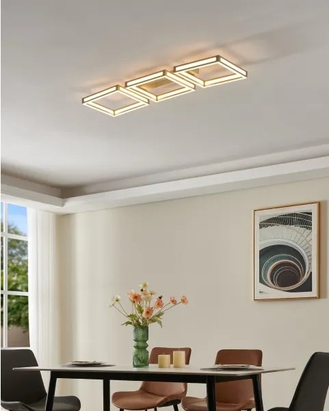 Plafonieră LED ALTAFLOR 3xLED/11,2W/230V crom mat Eglo 99786