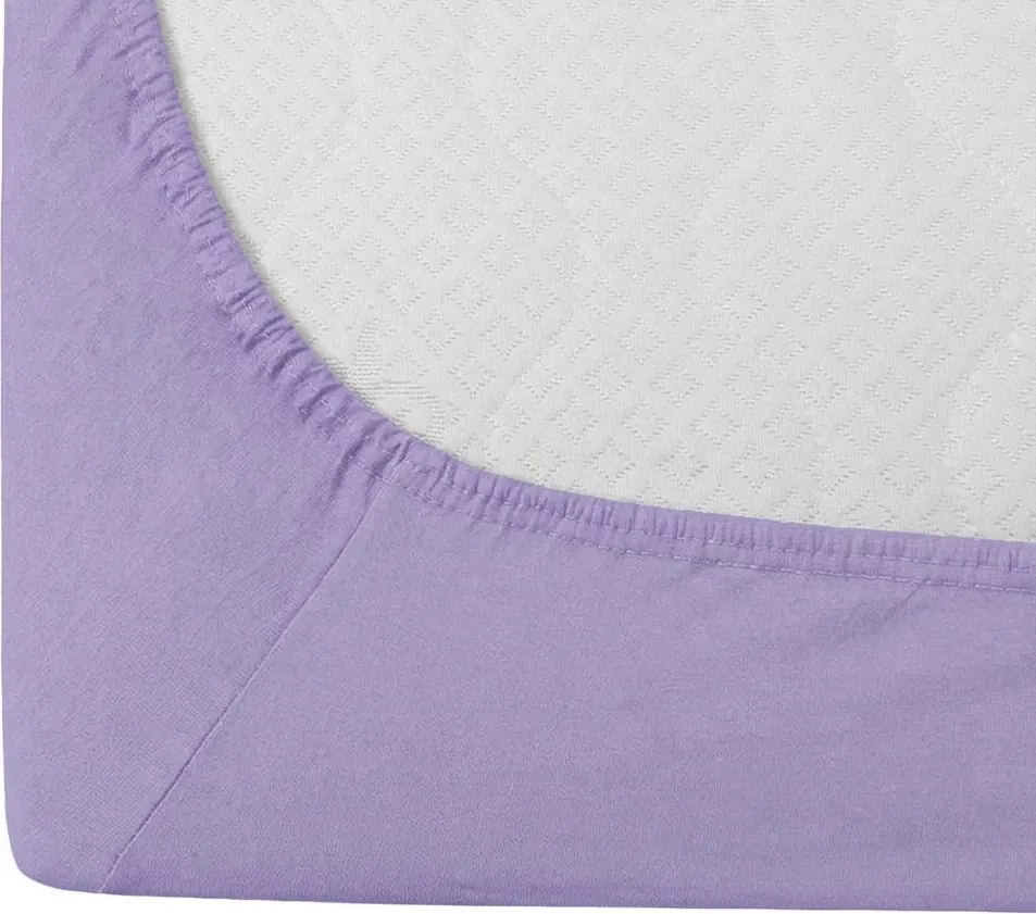 Cearsaf jersey cu lycra violet 180 x 200 cm