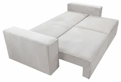 Canapea extensibilă RONDA, 3 locuri, cu spațiu de depozitare, bej