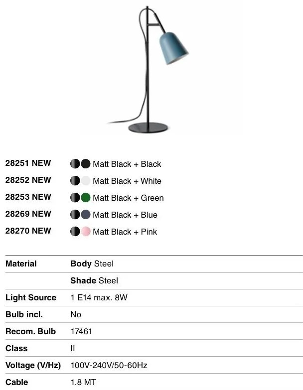 Veioza, Lampa de podea design modern Studio albastru