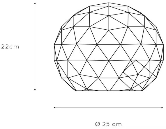 Lucide 21509/25/30 - Lampa de masa OTONA 1xE27/25W/230V negru