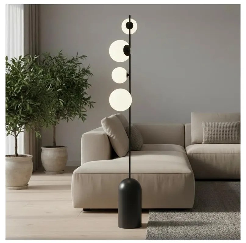 Lampă de podea ETNO, 4x G9, 8W, 230V, neagră