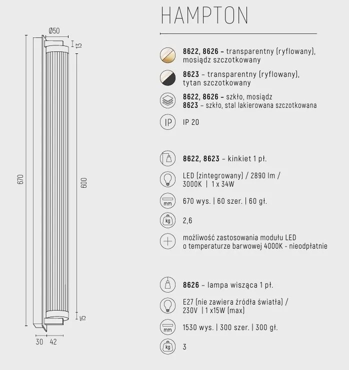 Aplica de perete LED eleganta realizata manual Hampton titan periat
