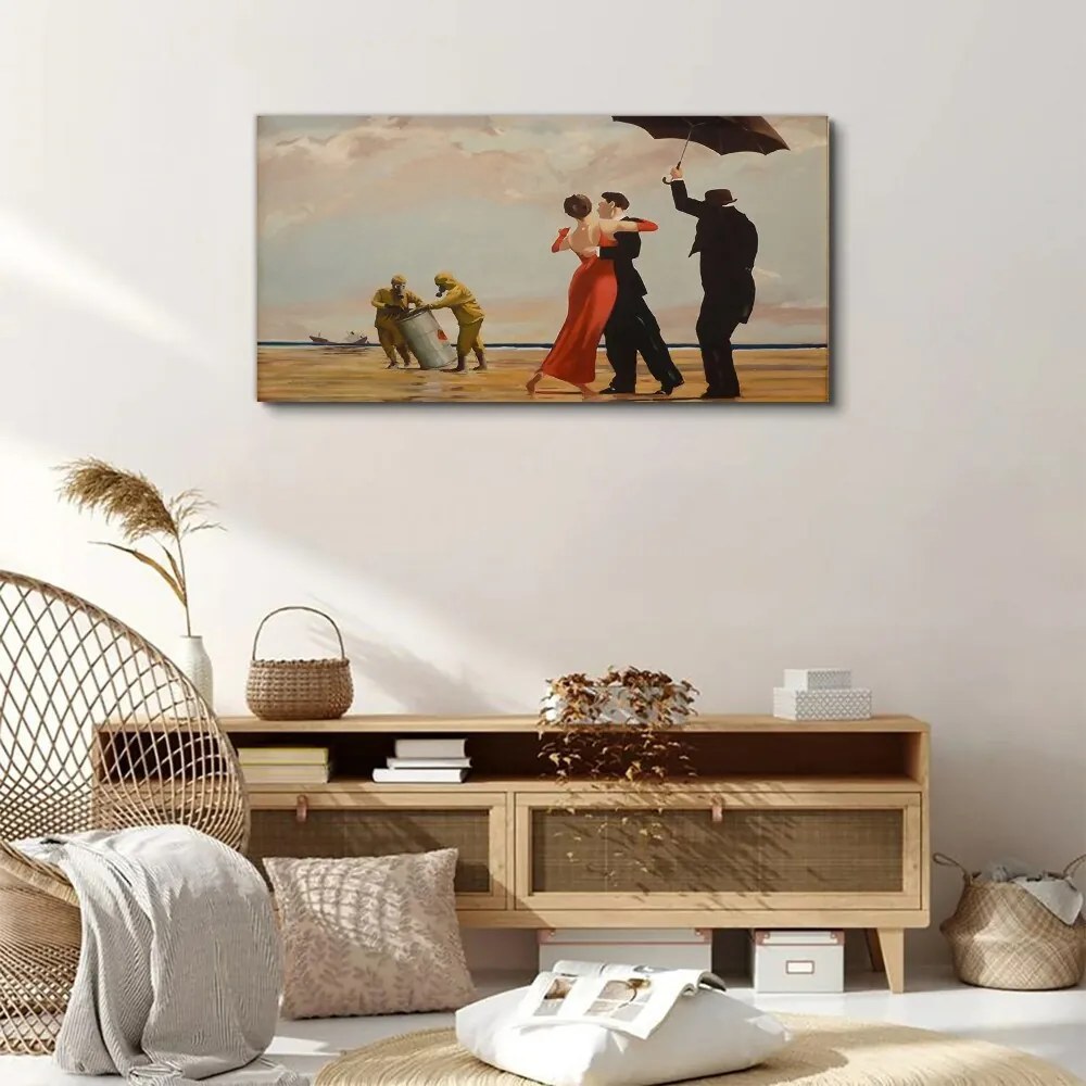 Tablou canvas Salvare pe plajă Banksy