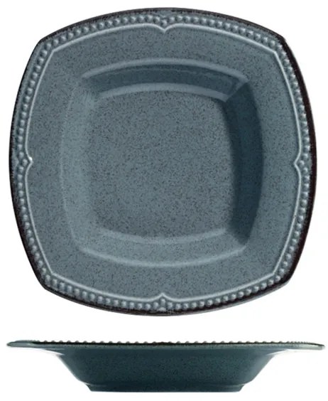 Set veselă 24 piese din porțelan, albastru