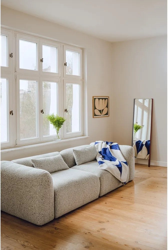 Pătură albastră/crem 150x200 cm Tul – noo.ma