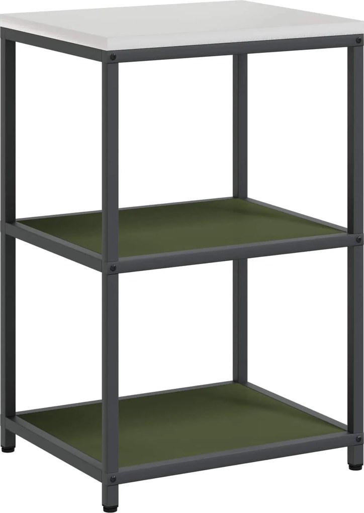 vidaXL Depozitare pentru bucătărie Verde măsliniu 60 x 50 x 92 cm Oțel