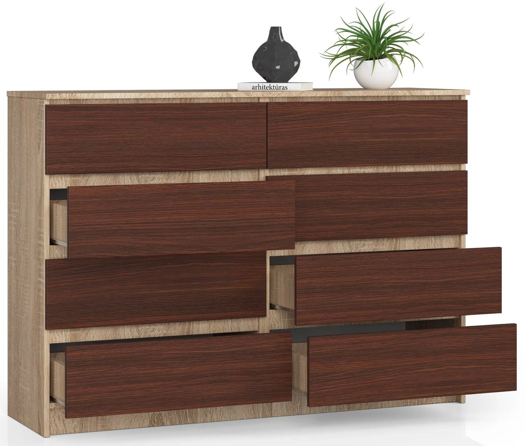 Comodă Keanu III (Stejar sonoma + wenge). 1069397
