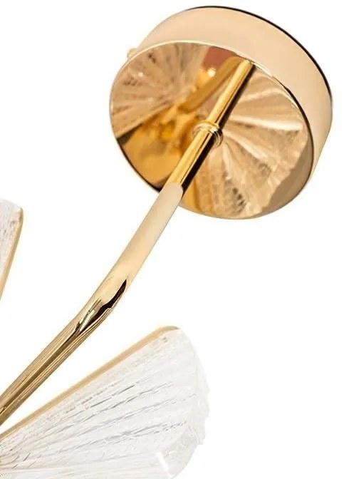 Aplica de perete LED design modern Fluture M auriu