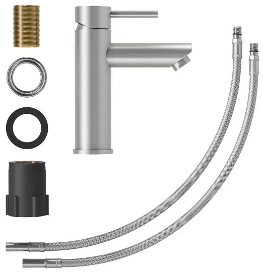 Baterie pentru chiuvetă RINGSTED, 17,8 cm, inox periat