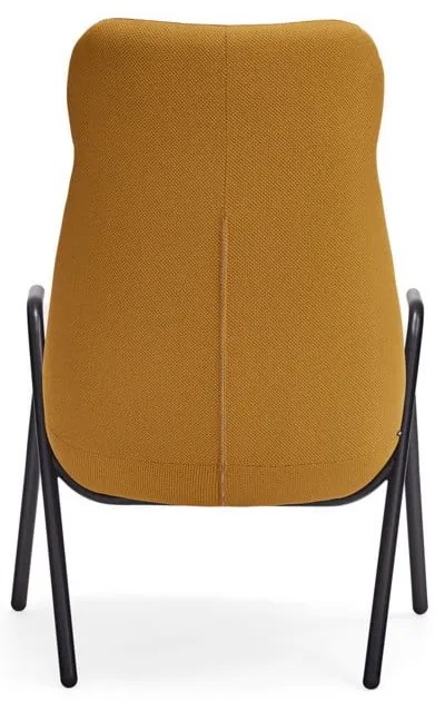 Fotoliu Teulat Dins, înălțime 114 cm, galben