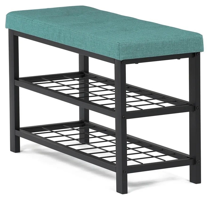 Raft pentru pantofi cu 2 rafturi, verde