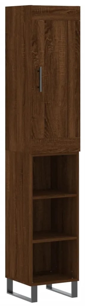 3200352 vidaXL Dulap înalt, stejar maro, 34,5x34x180 cm, lemn prelucrat