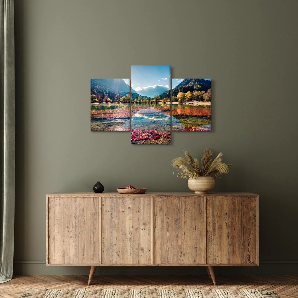 Tablou - Lacul Jasna, Gozd Martuljek, Alpii Iulieni, Slovenia (90x60 cm)