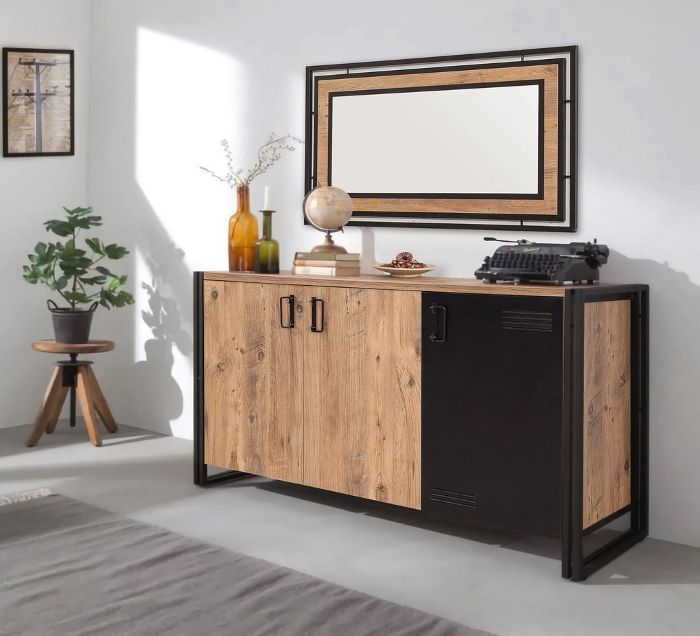 Consolă Cosmo Nora Atlantic Pine Negru