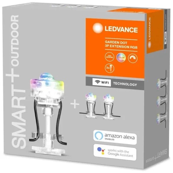 Ledvance - Set pre prelungitor exterior LED RGB SMART+ 3xLED/0,7W/230V IP65 Wi-F