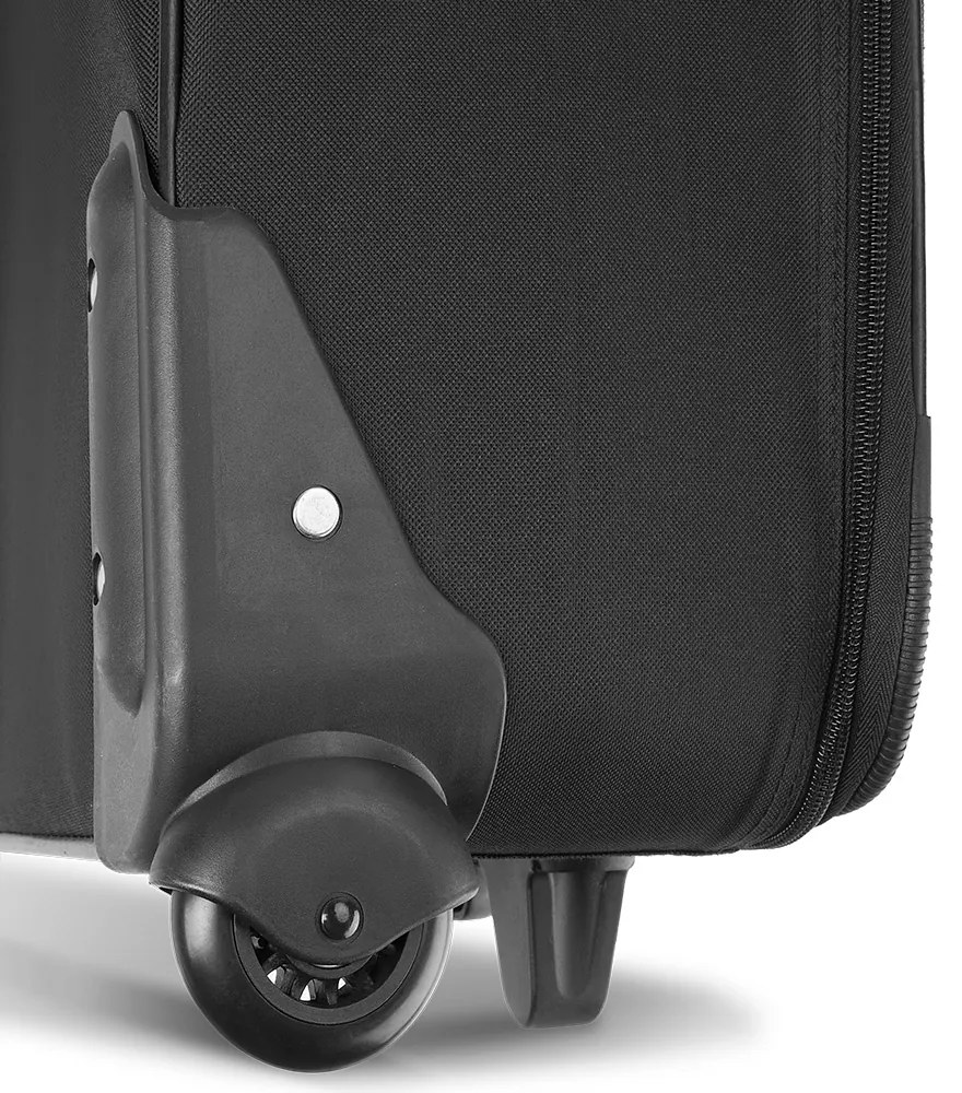 Deuba Set valize de călătorie pe roți, negre, 4 părți (60l, 34l, 16l, 3l)