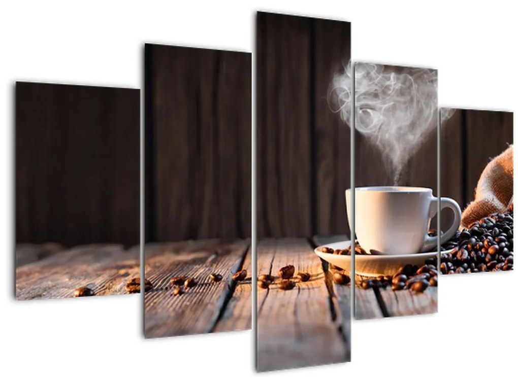 Tablou - Timp pentru cafea (150x105 cm)