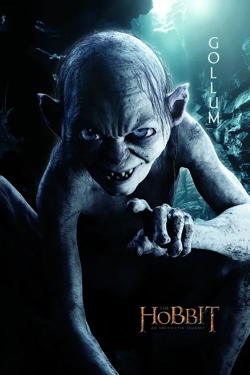 Poster de artă Hobbit - Gollum