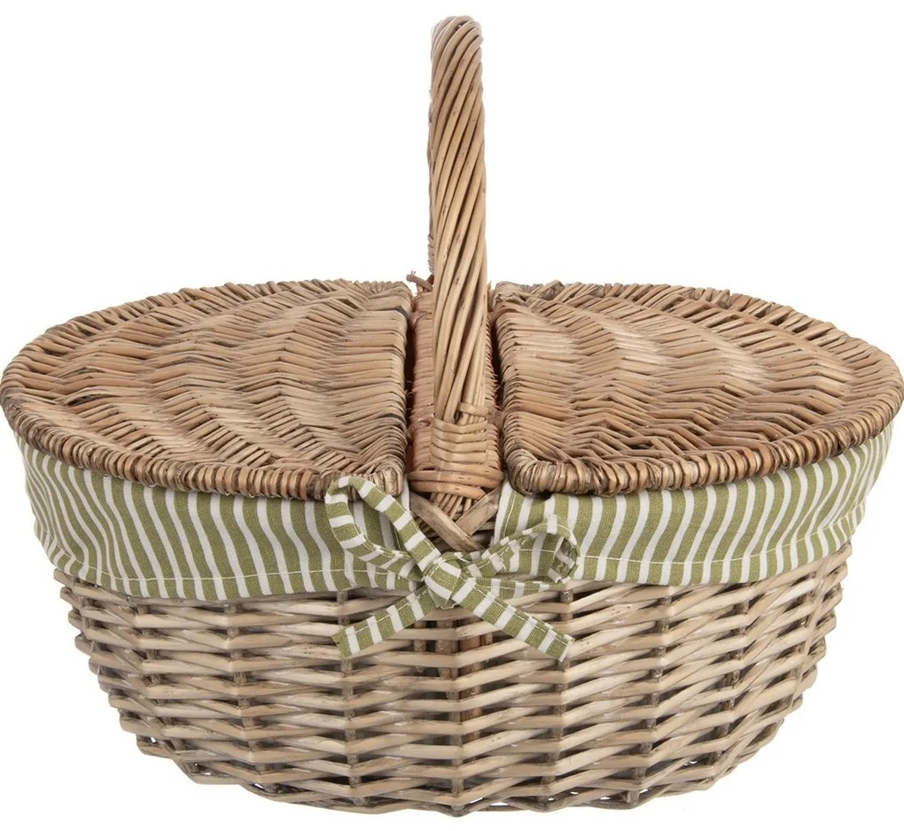 Orion Coș de picnic din răchită cu capac